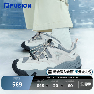 FILA FUSION情侣休闲鞋齿岩鞋女鞋老爹鞋2024新款鞋子男鞋运动鞋