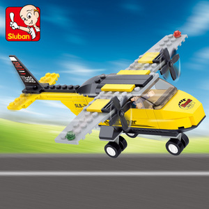 正品 小鲁班积木航天飞机0360航空天地教练机儿童益智拼装玩具