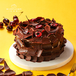 巴芙客情人节黑森林巧克力蛋糕纪念日情侣生日蛋糕北京同城配送