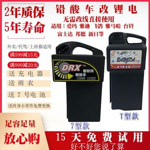 48V12爱玛富士达飞鸽雅迪新日电动车电瓶铅酸改锂电池外卖大容20a
