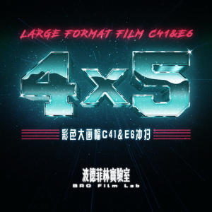 【波德菲林】胶卷哈苏X5大画幅1次抛4x5页片C41冲扫 E6飞思iXG