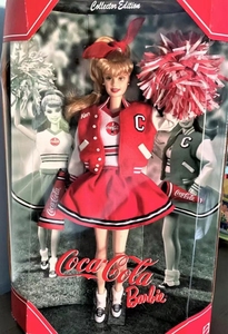 【现货】芭比可口可乐娃娃Barbie Coca Cola Cheerleader 2000