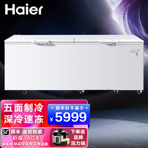 海尔冰柜冷藏冷冻转换柜商用大冷柜卧式冷柜大容量BC/BD-1028T