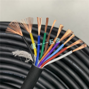 进口电缆线10芯0.75平方控制线 纯铜 耐油黑塑胶 柔软多芯线
