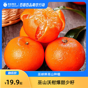 沃柑新鲜水果正宗少籽桔子巫山沃柑橘子柑橘10斤少籽大果一整箱