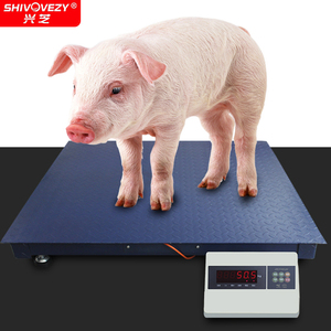 电子秤地磅秤1-3吨地磅称猪牛带围栏物流称重5吨加厚小型地磅台秤