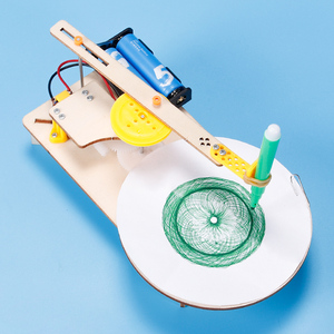 科学小实验制作发明家儿童手工益智科普玩具diy材料包 自动绘图机