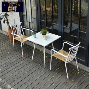 春畔藤椅户外桌椅新中式简约庭院花园休闲耐淋晒防水室外桌椅组合
