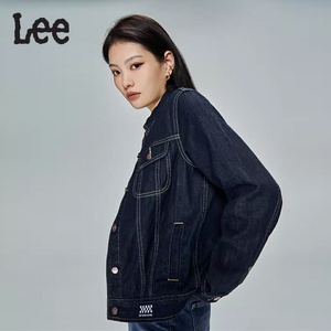 Lee正品24春季新品经典刺绣原色牛仔外套夹克女LWT0052583HH-898