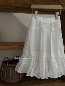 波拉bora韩国童装女童半裙2023新款洋气儿童秋装裙子中大童公主裙