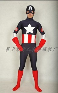万圣节cosplay美国队长表演服装儿童成人复仇者联盟美国队长衣服