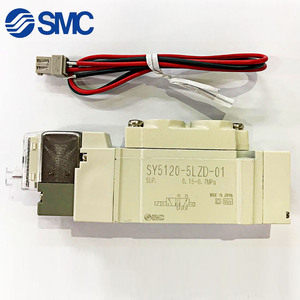 smc进口电磁阀高压气动线圈三通微型24V控制器SY5120-5LZD包邮