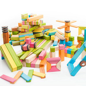 美国原装TEGU磁性木制积木儿童拼搭积木益智玩具特固环保磁力积木