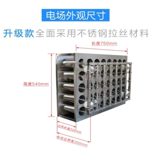 低温等离子蜂窝电场油烟净化器配件电场板式不锈钢等离子模块电场