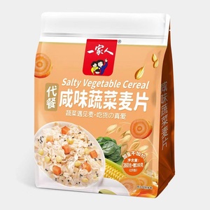 一家人水果紫薯燕麦片即食营养早餐粥免煮咸味蔬菜谷物代餐小袋装