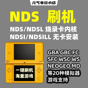 NDS刷机服务NDSILL无卡系统 R4烧录卡维修报错 GBA SFC街机模拟器