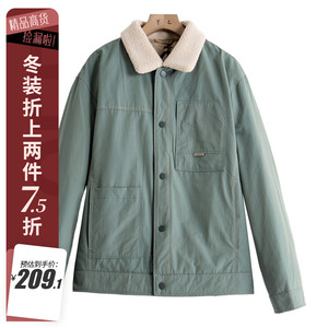 男装 西湖阁老【冰】冬装棉质轻便毛领休闲羽绒服XL092品牌折扣磊