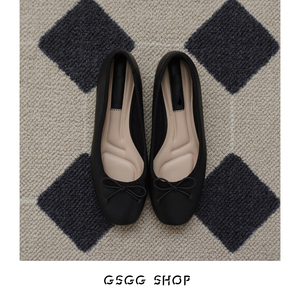 GSGG 超值特价 意大利设计师FS 2024年早春舒适蝴蝶结小方头单鞋
