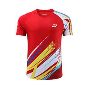 尤尼克斯韩国羽毛球服上装2024新款男女粉色速干透气运动短袖球衣
