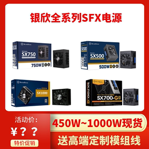 银欣SX 500 650 700 750 1000 W 瓦SFX电源钛白金牌全模组ITX电源