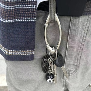 oakley风圆环自制中古户外潮流不锈钢钥匙扣书包挂件裤链