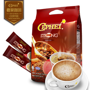 奢啡 马来西亚进口Cephei/奢斐特浓三合一速溶白咖啡粉50条800g
