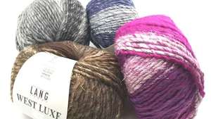 织美毛线 Lang  West Luxe  手编毛线 段染羊毛粗线 50g 4色可选