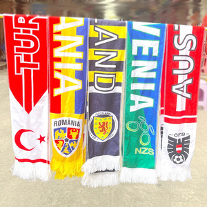 2024欧洲杯足球围巾球迷纪念品宣传竞选体育赛事围巾球队小礼品