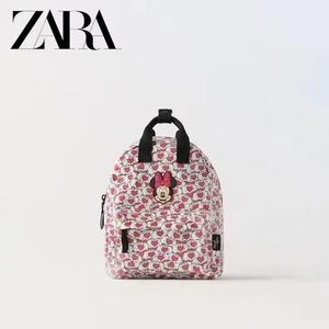 ZARA新款家开学季双肩儿童包联名迪士米妮老鼠卡通可爱大学生背包