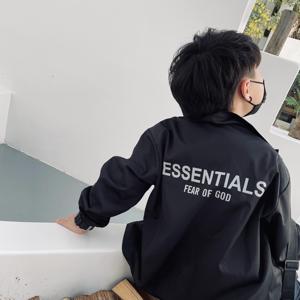 男童外套欧美Essentials2022春季高街复线FOG潮牌棒球服儿童夹克