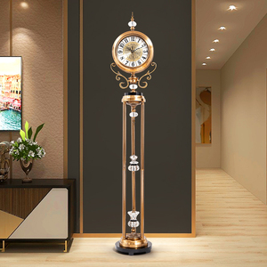 轻奢欧式落地钟客厅立式钟表时钟大气摆件高档创意高端座钟摆现代