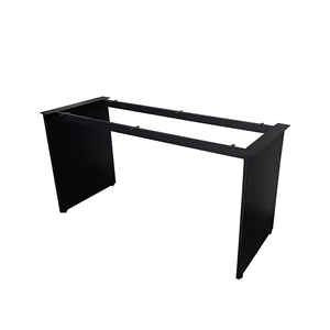 岩板桌腿支架一字型极简碳素钢桌脚办公桌架定制金属餐桌脚支撑架