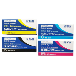 EPSON爱普生TM-C3520彩色标签打印机SJIC24P墨水盒SJMB3500维护盒