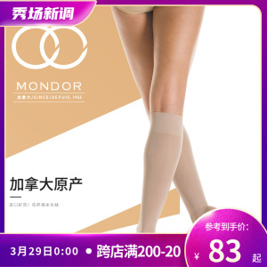 加拿大MONDOR花样滑冰打底短袜成人肉色打底袜儿童女中厚保暖211