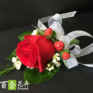 香槟玫瑰胸花会议鲜花宴会年会婚庆鲜花酒店发布会北京实体鲜花店