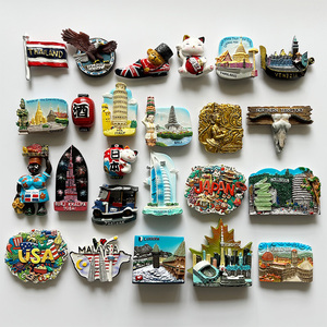 世界各国创意立体3d装饰磁贴旅游美国日本英国欧洲非洲泰国冰箱贴