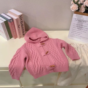 韩国童装2024新款女童韩版春季毛衣女宝洋气毛线衣套装儿童两件套