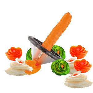 创意沙拉卷花器螺旋蔬菜水果切片器萝卜黄瓜刨片器花样雕花工具刀
