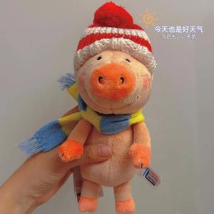 绝版现货 台湾诚品限定款 小猪威比冬季圣诞公仔玩偶 wibbly pig