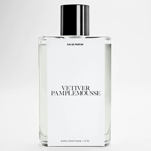 ZARA VETIVER PAMPLEMOUSSE岩兰草葡萄柚香根草柚子女士香水正品