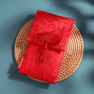 双袋布红包中式礼金袋祝福卡袋创意万元通用新款婚礼祝寿周岁生日
