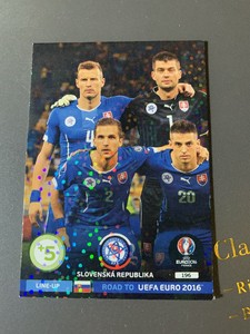 球星卡代卖【杨少帅】PANINI欧洲杯2016预热之路游戏斯洛伐克拼图