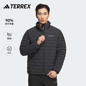 保暖800蓬户外运动鹅绒轻薄羽绒服男装adidas阿迪达斯官方TERREX