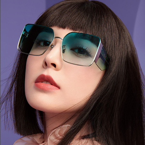 帕莎太阳镜女款2024新款个性方形大框帕沙眼镜明星夏季防晒墨镜