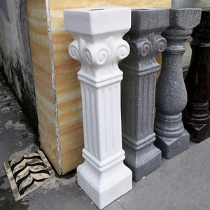 仿石别墅陶瓷护栏阳台围墙装饰围拦凉台瓷瓶罗马柱子方柱栏杆葫芦