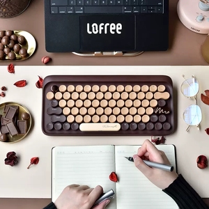 Lofree洛斐巧克力无线蓝牙机械键盘鼠标笔记本苹果mac电脑ipad女