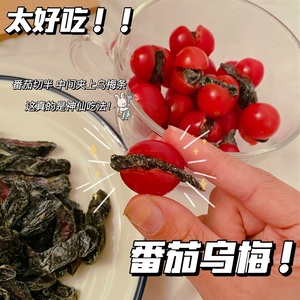 强烈推荐小番茄乌梅条水果夹乌梅干无核梅肉蜜饯果脯台湾网红零食