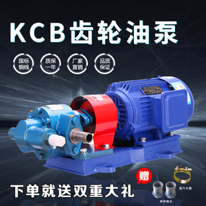 齿轮油泵KCB齿轮泵整机单相220V机油泵液压泵三相380V高压自吸泵