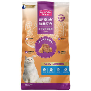 麦富迪鲜肉夹心成猫粮10kg天然全价粮营养增肥猫咪主粮20斤大包装