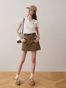 ron韩版简约高腰A版半身裙2024夏季新款百搭显瘦小个子包臀短裙